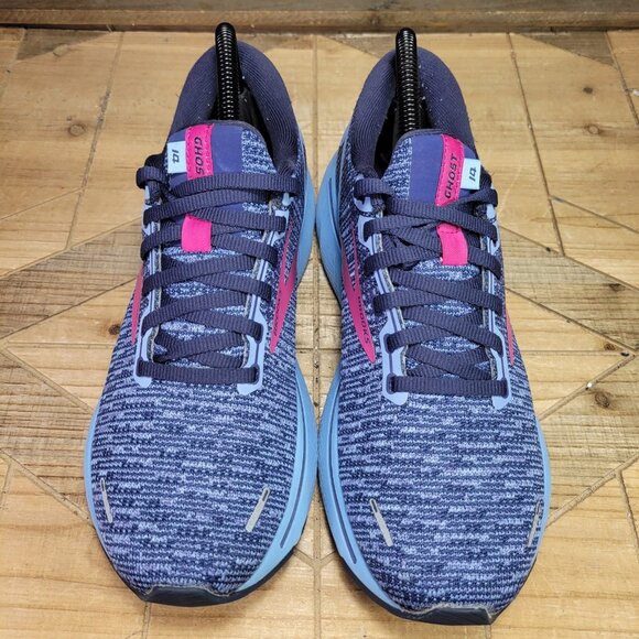 Brooks Ghost 14 in Navy and Fuchsia. Sz 9 - Picture 3 of 12